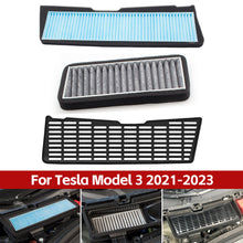 Load image into Gallery viewer, Car Intake Air Filter Melt Blown Fabric Air Flow Vent Cover Trim Anti-Blocking Prevention Intake Cover For Tesla Model 3 2021-2023