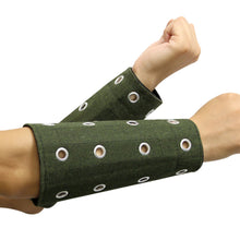 Load image into Gallery viewer, 1Pair Wear-Resistant Canvas Anti-Cutting Wrist Guard With Built-In Metal Bar Prevent Glass Cuts Thickened Arm Guard Labor Protection Elbow Protection