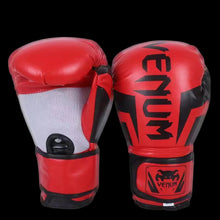 Load image into Gallery viewer, 1Pair Professional Taekwondo Boxing Gloves Thickened Pu Leather Once Molded Inner Bladder Breathable Gloves Sanda Fighting Training Equipment