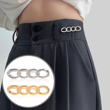 Load image into Gallery viewer, Elegant Chain Brooch Lapel Charm Pin Women Pants Waist Tightening Button Multifunction Clothes Clip Badge Dress Decoration Pin DIY Buckle