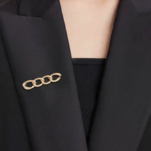 Load image into Gallery viewer, Elegant Chain Brooch Lapel Charm Pin Women Pants Waist Tightening Button Multifunction Clothes Clip Badge Dress Decoration Pin DIY Buckle