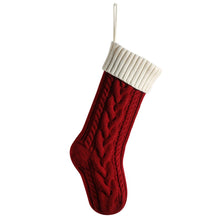 Load image into Gallery viewer, 18"/46cm Large Capacity Christmas Gift Bag Decorative Socks Christmas Knitting Socks Xmas Tree Hanging Ornaments Christmas Decorations