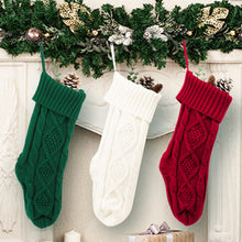 Load image into Gallery viewer, 18"/46cm Large Capacity Christmas Gift Bag Decorative Socks Christmas Knitting Socks Xmas Tree Hanging Ornaments Christmas Decorations