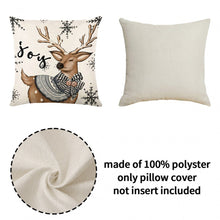 Load image into Gallery viewer, 4pcs/set 45cm Christmas Cushion Cover Pilllowcase Merry Christmas Elk Printing Pillow Case for Sofa Cushion Christmas Party Decoration