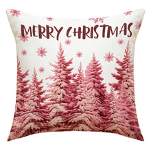 Load image into Gallery viewer, 45cm Pink Merry Christmas Cushion Cover Pilllowcase Christmas Elk Printing Pillow Case for Sofa Cushion Christmas Party Decoration