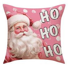 Load image into Gallery viewer, 45cm Pink Merry Christmas Cushion Cover Pilllowcase Christmas Elk Printing Pillow Case for Sofa Cushion Christmas Party Decoration