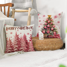 Load image into Gallery viewer, 45cm Pink Merry Christmas Cushion Cover Pilllowcase Christmas Elk Printing Pillow Case for Sofa Cushion Christmas Party Decoration