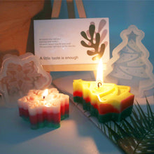 Load image into Gallery viewer, Christmas Snowflake/Tree Candle Soap Silicone Mold DIY Handmade Christmas Gifts Aromatherapy Candle Gypsum Resin Mold Home Christmas Decoration Gifts