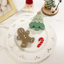 Load image into Gallery viewer, Christmas Gingerbread man/Tree Candle Soap Silicone Mold DIY Handmade Christmas Gifts Aromatherapy Candle Gypsum Resin Mold Home Christmas Decoration Gifts