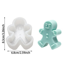 Load image into Gallery viewer, Christmas Gingerbread man/Tree Candle Soap Silicone Mold DIY Handmade Christmas Gifts Aromatherapy Candle Gypsum Resin Mold Home Christmas Decoration Gifts