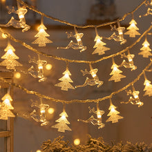Load image into Gallery viewer, Christmas Tree Snowflake Elk LED String Lights Christmas Decoration Light Garland Home Xmas Tree Decor Fairy Light String