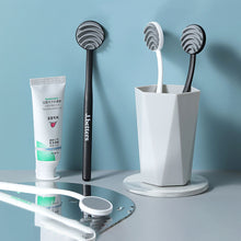 Load image into Gallery viewer, Silicone Tongue Coating Cleaner for Oral Clarity Double SideTongue Scraper Copper Oral Cleaner Brush Hygiene Care Tools