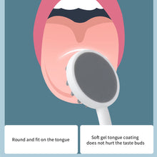 Load image into Gallery viewer, Silicone Tongue Coating Cleaner for Oral Clarity Double SideTongue Scraper Copper Oral Cleaner Brush Hygiene Care Tools