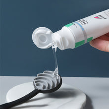 Load image into Gallery viewer, Silicone Tongue Coating Cleaner for Oral Clarity Double SideTongue Scraper Copper Oral Cleaner Brush Hygiene Care Tools