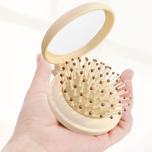 Load image into Gallery viewer, Cute Mini Mirror Portable Mini Air Cushion Comb Female Foldable Air Bag Comb with Mirror Anti Static Styling Accessories