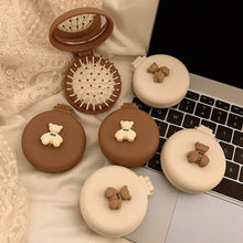 Load image into Gallery viewer, Cute Mini Mirror Portable Mini Air Cushion Comb Female Foldable Air Bag Comb with Mirror Anti Static Styling Accessories