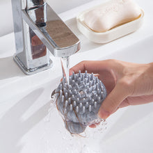 Load image into Gallery viewer, Silicone Hair Wash Brush Soft Teeth Massage Comb Hair Press Out Liquid Bath Brush Bath Brush Soft Rubber Scalp Cleaning Brush