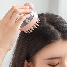 Load image into Gallery viewer, Silicone Hair Wash Brush Soft Teeth Massage Comb Hair Press Out Liquid Bath Brush Bath Brush Soft Rubber Scalp Cleaning Brush