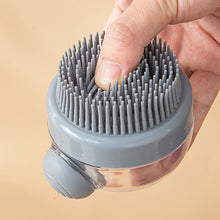 Load image into Gallery viewer, Silicone Hair Wash Brush Soft Teeth Massage Comb Hair Press Out Liquid Bath Brush Bath Brush Soft Rubber Scalp Cleaning Brush