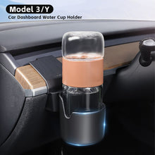 Load image into Gallery viewer, Car Dashboard Water Cup Holder Instrument Panel Organizer Dashboard Left Storage Box Accessories For Tesla Model 3/Y