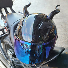 Load image into Gallery viewer, 2Pcs Motorcycle Helmet Decoration Devil's Horns Motorbike Helmet Accessories Stickers Cosplay Styling