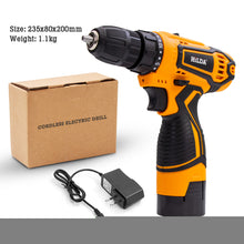 Load image into Gallery viewer, Rechargeable Handheld 12V 16.8V 21V Electric Cordless Drill Screwdriver Wireless Power Driver DC Lithium-Ion Battery Power Tool