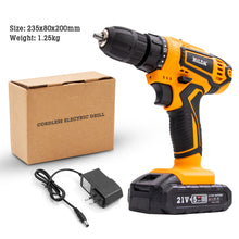 Load image into Gallery viewer, Rechargeable Handheld 12V 16.8V 21V Electric Cordless Drill Screwdriver Wireless Power Driver DC Lithium-Ion Battery Power Tool