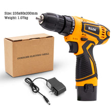 Load image into Gallery viewer, Rechargeable Handheld 12V 16.8V 21V Electric Cordless Drill Screwdriver Wireless Power Driver DC Lithium-Ion Battery Power Tool