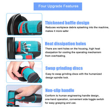 Load image into Gallery viewer, 12V Brushless Angle Grinder 19500rpm Grinding Polishing Machine Cordless Lithium Battery Rechargeable Grinder Cutting Power Tools