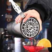 Load image into Gallery viewer, Rustproof Skull And Gear Wheel Bar Strainer Sprung Cocktail Strainer Stainless Steel Deluxe Strainer Bar Tools Professional Barware