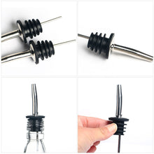 Load image into Gallery viewer, 5pcs Stainless Steel Wine Pour Wine Bar Cocktail Shaker Fancy Shaker Mouth Wine Bottle Stopper Drain Bottle Stopper