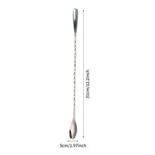 Load image into Gallery viewer, 304 Stainless Steel Stir Bar Spoon Mixing Ounces Cocktail Spoon Drink Shaker Muddler Stirrer Bartender Tools Teadrop Spoon Bar Tools