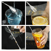 Load image into Gallery viewer, 304 Stainless Steel Stir Bar Spoon Mixing Ounces Cocktail Spoon Drink Shaker Muddler Stirrer Bartender Tools Teadrop Spoon Bar Tools