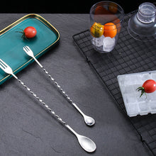 Load image into Gallery viewer, 304 Stainless Steel Stir Bar Spoon Mixing Ounces Cocktail Spoon Drink Shaker Muddler Stirrer Bartender Tools Teadrop Spoon Bar Tools