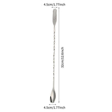 Load image into Gallery viewer, 304 Stainless Steel Stir Bar Spoon Mixing Ounces Cocktail Spoon Drink Shaker Muddler Stirrer Bartender Tools Teadrop Spoon Bar Tools