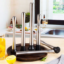 Load image into Gallery viewer, Multifunctional Stainless Steel Crushed Ice Hammer Crushed Popsicle Sticks Cocktail Ice Cube Fruit Crusher Muddle Pestles Barware Tools