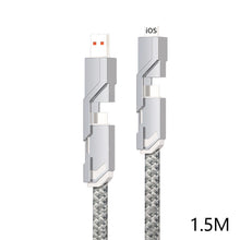 Load image into Gallery viewer, 4 In 1 100W USB Type C Cable Fast Charging For Samsung Xiaomi Huawei Oneplus USB C To Lighting Cable For iPhone 14 13 12 Pro Max