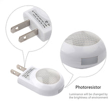 Load image into Gallery viewer, Mini LED Snail Night light Auto Night Lamp Built-in Light Sensor Control Light Wall Lamp For Baby Kids Bedroom EU/US Plug