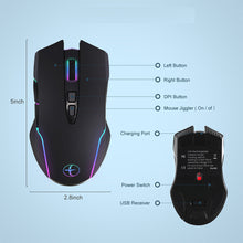 Load image into Gallery viewer, 2.4G Wireless Mouse Type-C for Macbook Laptop Computer Silent Click Mice Rechargeable Wireless Mouse Plug and Play