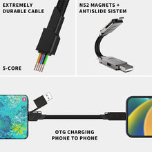Load image into Gallery viewer, 6 in 1 Multi Fast Charging Cable Keychain PD for Apple iPhone Lightning 27W Andriod TYPE-C 60W QC 18W Fast Charging Data Cable