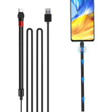 Load image into Gallery viewer, 1.2M Multifunction 3 in 1 Mobile Phone Stand Data Cable 2.4A Fast Charging Data Transmission for Xiaomi Samsung