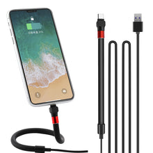 Load image into Gallery viewer, 1.2M Multifunction 3 in 1 Mobile Phone Stand Data Cable 2.4A Fast Charging Data Transmission for Xiaomi Samsung