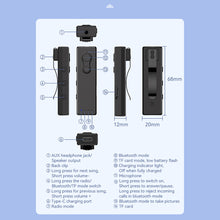 Load image into Gallery viewer, Mini Radio Portable Bluetooth Fm Radio Bluetooth Headset Bluetooth Receiver Supports Reading Tf Card