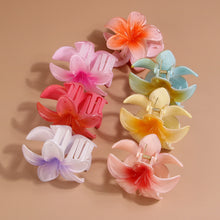 Load image into Gallery viewer, Fashionable Women Beach Vacation Egg Flower Hair Clip Bohemia Flower Claw Female Girls Hair Accessories