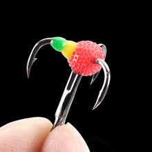 Load image into Gallery viewer, 5PCS High Carbon Steel Ice Hook Luminous Triple Hook Spiny Lure Bait Black Nickel Hook Winter Carp Bass Fishing Accessories
