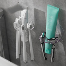 Load image into Gallery viewer, 1Pc Self-adhesive Wall Mount Toothpaste Dispenser Toothbrush Holder Storage Squeezer Shaver Holder Bathroom Shelves