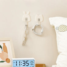 Load image into Gallery viewer, 1Pc Cartoon Punch Free Hook Strong Load-bearing Door Rear Hook Semi Transparent Kitchen Bathroom Wall Hooks