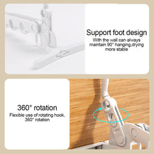 Load image into Gallery viewer, 1Pc Five-holes Folding Clothes Hanger Portable Travel Hotel Dry Hanger Multi-functional Clothes Hanger Clothes Organizer Save Space