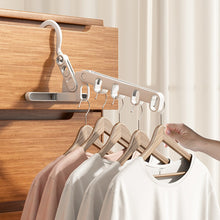 Load image into Gallery viewer, 1Pc Five-holes Folding Clothes Hanger Portable Travel Hotel Dry Hanger Multi-functional Clothes Hanger Clothes Organizer Save Space