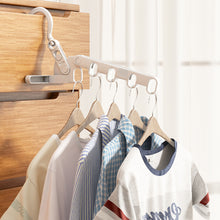 Load image into Gallery viewer, 1Pc Five-holes Folding Clothes Hanger Portable Travel Hotel Dry Hanger Multi-functional Clothes Hanger Clothes Organizer Save Space